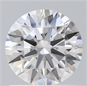 Lab Created Diamond 1.11 Carats, Round with Excellent Cut, D Color, VVS2 Clarity and Certified by IGI