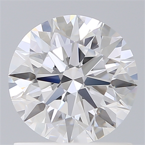 Picture of Lab Created Diamond 1.08 Carats, Round with Ideal Cut, D Color, VS1 Clarity and Certified by IGI