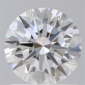 Picture of Lab Created Diamond 1.26 Carats, Round with Excellent Cut, D Color, VVS2 Clarity and Certified by IGI