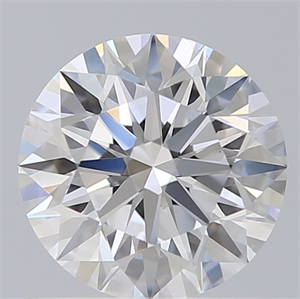 Picture of Lab Created Diamond 1.08 Carats, Round with Ideal Cut, D Color, VS2 Clarity and Certified by IGI