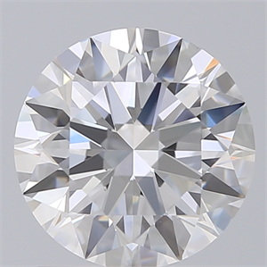 Picture of Lab Created Diamond 1.62 Carats, Round with Ideal Cut, D Color, VS1 Clarity and Certified by IGI