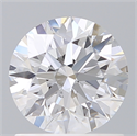 Lab Created Diamond 1.11 Carats, Round with Excellent Cut, D Color, VVS2 Clarity and Certified by IGI