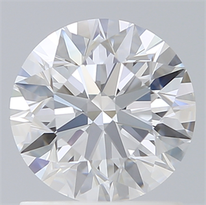 Picture of Lab Created Diamond 1.22 Carats, Round with Excellent Cut, D Color, VVS2 Clarity and Certified by IGI