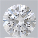 Lab Created Diamond 1.08 Carats, Round with Ideal Cut, D Color, VS1 Clarity and Certified by IGI