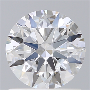 Picture of Lab Created Diamond 1.09 Carats, Round with Ideal Cut, E Color, VVS2 Clarity and Certified by IGI