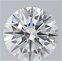 Lab Created Diamond 1.21 Carats, Round with Excellent Cut, D Color, VVS2 Clarity and Certified by IGI