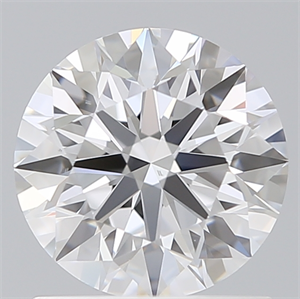 Picture of Lab Created Diamond 1.24 Carats, Round with Ideal Cut, D Color, VS2 Clarity and Certified by IGI