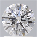 Lab Created Diamond 1.11 Carats, Round with Ideal Cut, D Color, VVS2 Clarity and Certified by IGI