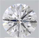 Lab Created Diamond 1.22 Carats, Round with Ideal Cut, D Color, VS2 Clarity and Certified by IGI