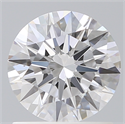 Lab Created Diamond 1.12 Carats, Round with Ideal Cut, D Color, VS2 Clarity and Certified by IGI