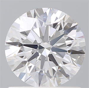 Picture of Lab Created Diamond 1.11 Carats, Round with Ideal Cut, D Color, VS1 Clarity and Certified by IGI