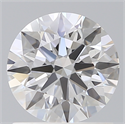 Lab Created Diamond 1.09 Carats, Round with Ideal Cut, D Color, VS1 Clarity and Certified by IGI