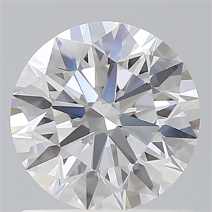 Picture of Lab Created Diamond 1.11 Carats, Round with Ideal Cut, D Color, VVS2 Clarity and Certified by IGI