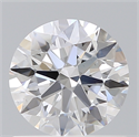 Lab Created Diamond 0.91 Carats, Round with Ideal Cut, D Color, VS2 Clarity and Certified by IGI