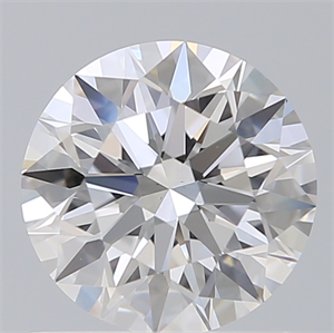 Picture of Lab Created Diamond 1.04 Carats, Round with Ideal Cut, D Color, VS1 Clarity and Certified by IGI