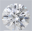 Lab Created Diamond 1.10 Carats, Round with Ideal Cut, D Color, VVS2 Clarity and Certified by IGI