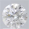 Lab Created Diamond 1.10 Carats, Round with Excellent Cut, D Color, VVS2 Clarity and Certified by IGI