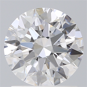 Picture of Lab Created Diamond 1.35 Carats, Round with Excellent Cut, D Color, VS1 Clarity and Certified by IGI