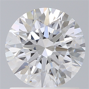 Picture of Lab Created Diamond 1.26 Carats, Round with Excellent Cut, D Color, VVS2 Clarity and Certified by IGI