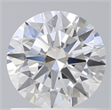 Lab Created Diamond 1.11 Carats, Round with Excellent Cut, D Color, VS1 Clarity and Certified by IGI