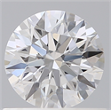Lab Created Diamond 0.73 Carats, Round with Ideal Cut, D Color, VVS2 Clarity and Certified by IGI