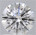 Lab Created Diamond 1.11 Carats, Round with Ideal Cut, D Color, VVS2 Clarity and Certified by IGI