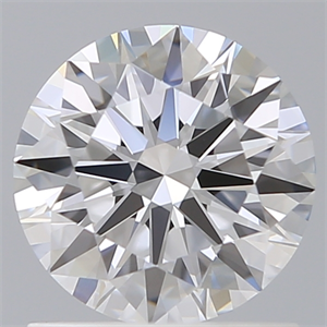 Picture of Lab Created Diamond 1.11 Carats, Round with Ideal Cut, D Color, VVS2 Clarity and Certified by IGI