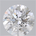 Lab Created Diamond 1.09 Carats, Round with Excellent Cut, E Color, VVS2 Clarity and Certified by IGI