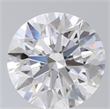 Lab Created Diamond 1.38 Carats, Round with Excellent Cut, D Color, VS2 Clarity and Certified by IGI