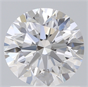 Lab Created Diamond 1.24 Carats, Round with Excellent Cut, D Color, VVS2 Clarity and Certified by IGI