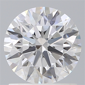 Picture of Lab Created Diamond 1.21 Carats, Round with Ideal Cut, D Color, VVS2 Clarity and Certified by IGI