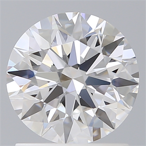 Picture of Lab Created Diamond 1.33 Carats, Round with Ideal Cut, E Color, VVS2 Clarity and Certified by IGI