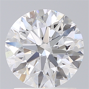 Picture of Lab Created Diamond 1.70 Carats, Round with Excellent Cut, D Color, VS1 Clarity and Certified by IGI
