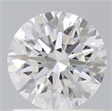 Del inventario de diamantes de laboratorio, 1.10 quilates, Redondo , Color E, claridad VVS2 y certificado IGI