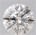 Lab Created Diamond 1.12 Carats, Round with Ideal Cut, F Color, VVS2 Clarity and Certified by IGI
