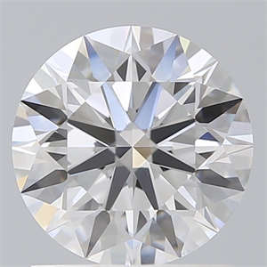 Picture of Lab Created Diamond 1.33 Carats, Round with Ideal Cut, D Color, VVS2 Clarity and Certified by IGI