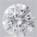 Lab Created Diamond 1.10 Carats, Round with Ideal Cut, D Color, VVS2 Clarity and Certified by IGI