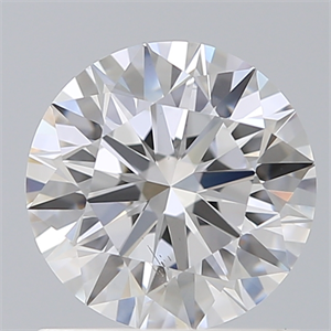 Picture of Lab Created Diamond 1.10 Carats, Round with Ideal Cut, D Color, VS2 Clarity and Certified by IGI