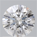 Lab Created Diamond 0.72 Carats, Round with Ideal Cut, D Color, VVS2 Clarity and Certified by IGI
