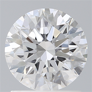 Picture of Lab Created Diamond 1.36 Carats, Round with Ideal Cut, D Color, VS1 Clarity and Certified by IGI
