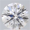 Lab Created Diamond 1.32 Carats, Round with Ideal Cut, D Color, VVS2 Clarity and Certified by IGI