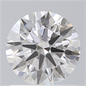 Lab Created Diamond 1.12 Carats, Round with Ideal Cut, D Color, VS2 Clarity and Certified by IGI