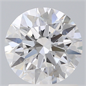 Lab Created Diamond 1.15 Carats, Round with Ideal Cut, D Color, VVS1 Clarity and Certified by IGI
