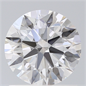 Lab Created Diamond 1.10 Carats, Round with Ideal Cut, D Color, VS1 Clarity and Certified by IGI