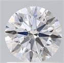 Lab Created Diamond 1.08 Carats, Round with Ideal Cut, E Color, VVS2 Clarity and Certified by IGI