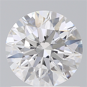 Picture of Lab Created Diamond 1.10 Carats, Round with Ideal Cut, D Color, VS1 Clarity and Certified by IGI
