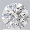 Lab Created Diamond 1.08 Carats, Round with Ideal Cut, E Color, VVS2 Clarity and Certified by IGI