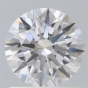 Picture of Lab Created Diamond 1.09 Carats, Round with Ideal Cut, D Color, VS2 Clarity and Certified by IGI