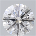 Lab Created Diamond 1.19 Carats, Round with Ideal Cut, D Color, VVS1 Clarity and Certified by IGI
