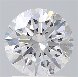 Picture of Lab Created Diamond 1.55 Carats, Round with Ideal Cut, D Color, SI1 Clarity and Certified by IGI